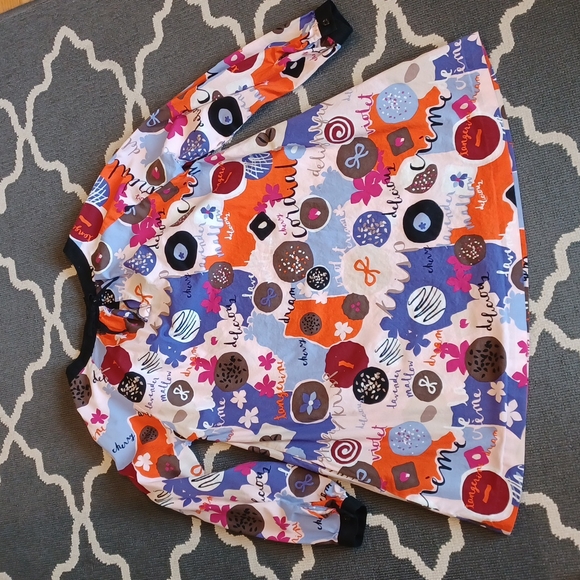 Kate Spade Skirt The Rules Grafitti Food Dress Girl's 10 - Picture 8 of 14